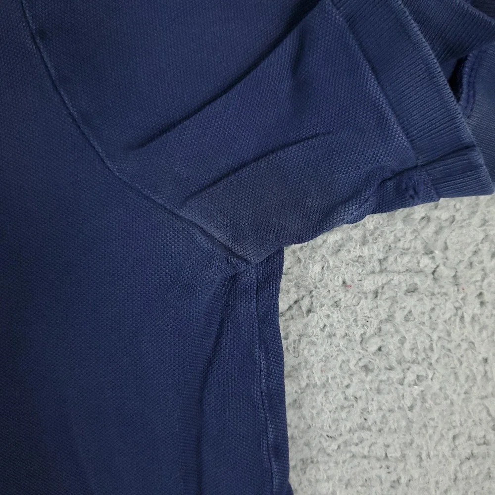 Ralph Lauren Polo Shirt Mens Large Blue Classic Fit Short Sleeve *STAINED